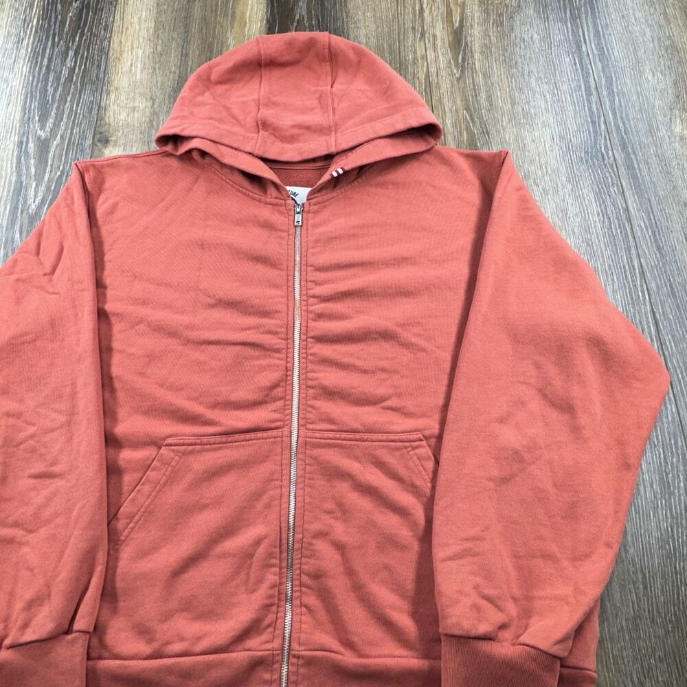 Adv3nture Hoodie Mens XL Salmon Sweatshirt Made In USA CA Thick Heavy Zip Up